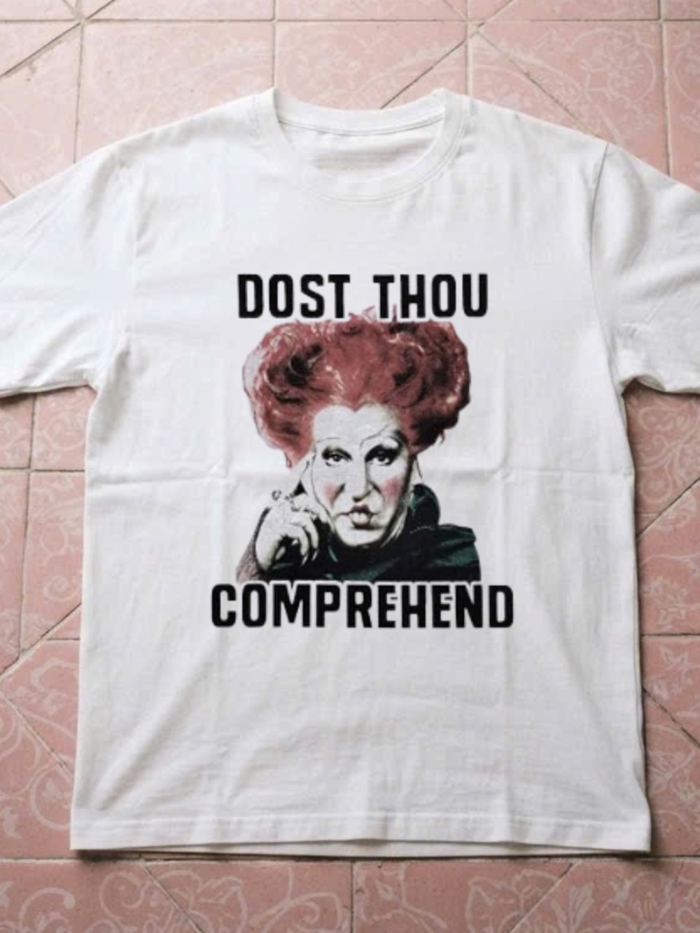 Gildan White 'Dost Thou Comprehend' Graphic Tee